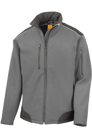 Result Werkkleding ripstop cordura panelen soft shell jas voor volwassenen