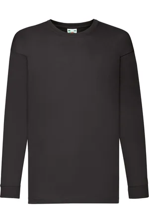 Fruit Of The Loom Kinder/kids valueweight t-shirt met lange mouwen