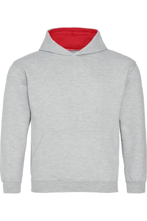AWDis Kinder/kids heather varsity hoodie