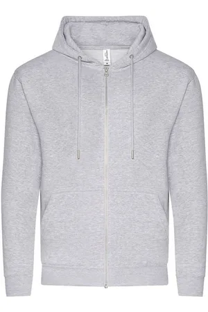 AWDis Unisex adult heather organic full zip hoodie