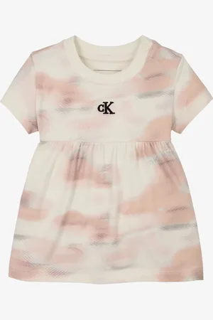 Calvin Klein Meisjes jurk tie dye roze