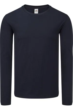 Fruit Of The Loom Unisex adult iconic t-shirt met lange mouwen