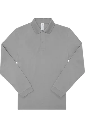 B and C Heren my polo 180 heather shirt met lange mouwen