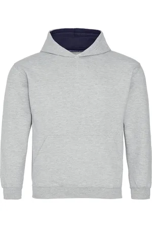 AWDis Kinder/kids heather varsity hoodie