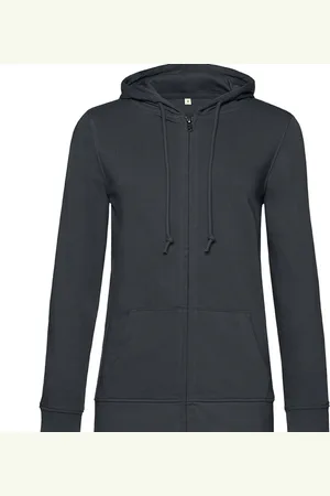 B and C Unisex inspire hoodie met rits voor volwassenen