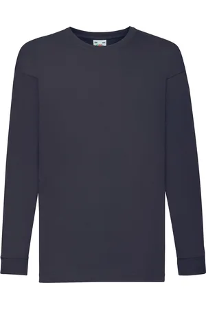 Fruit Of The Loom Kinder/kids valueweight t-shirt met lange mouwen