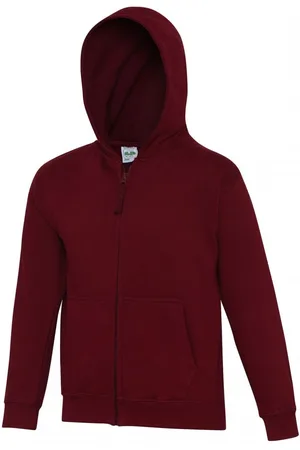 AWDis Kinder/kids hoodie met rits
