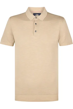 Petrol Industries Heren polo m-1050-kwc207 7130 light tan
