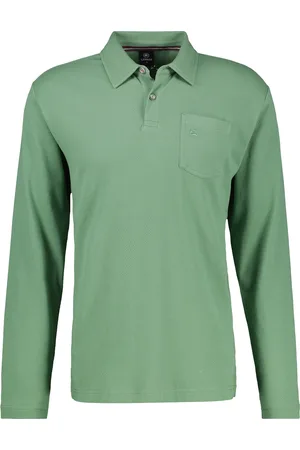 Lerros Heren polo 2524243 612 sage green