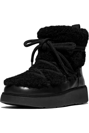 FitFlop Gen-ff x roksanda curly-shearling lace ankle boots