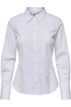 ONLY Onlmira life ls fitted shirt wvn bright white