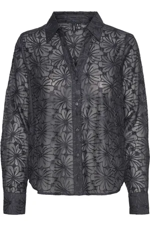 VERO MODA Vmkane ls shirt wvn 10321955 obsidian
