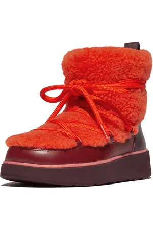 FitFlop Gen-ff x roksanda curly-shearling lace ankle boots