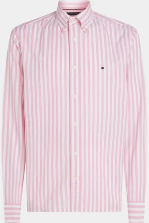 Tommy Hilfiger Casual hemd lange mouw flex poplin bold stripe rf mw0mw39159/0d1