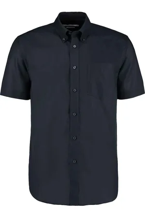 Kustom Heren oxford classic werkoverhemd met korte mouwen