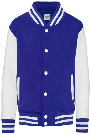 AWDis Varsity jas met contraststrepen voor kinderen