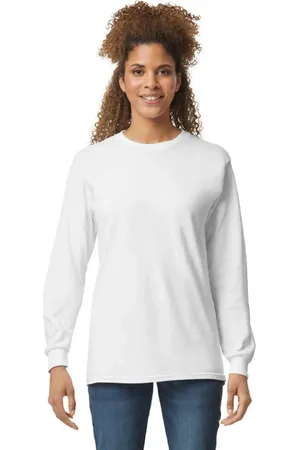 Gildan Unisex ultra katoenen t-shirt met lange mouwen voor volwassenen