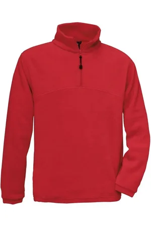 B and C Unisex highlander+ quarter zip fleece top voor volwassenen