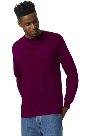 Gildan Unisex ultra katoenen t-shirt met lange mouwen voor volwassenen