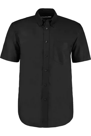 Kustom Heren oxford classic werkoverhemd met korte mouwen