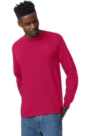 Gildan Unisex ultra katoenen t-shirt met lange mouwen voor volwassenen