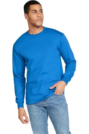 Gildan Unisex ultra katoenen t-shirt met lange mouwen voor volwassenen