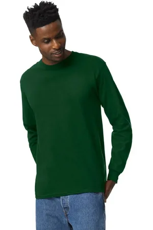 Gildan Unisex ultra katoenen t-shirt met lange mouwen voor volwassenen