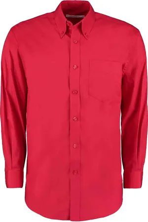 Kustom Heren premium oxford classic overhemd met lange mouwen