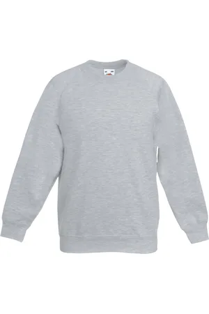 Fruit Of The Loom Sweatshirt voor kinderen/kinderen premium heather set-in