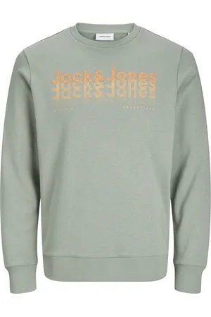 JACK & JONES Jjtex sweat crew neck olijf
