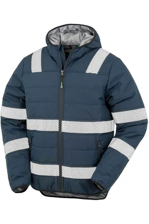Result Unisex ripstop hi-vis gewatteerd jack voor volwassenen