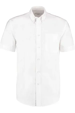 Kustom Heren oxford classic werkoverhemd met korte mouwen