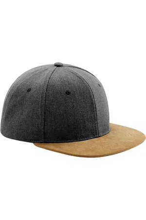 Beechfield Faux suede platte piek snapback cap