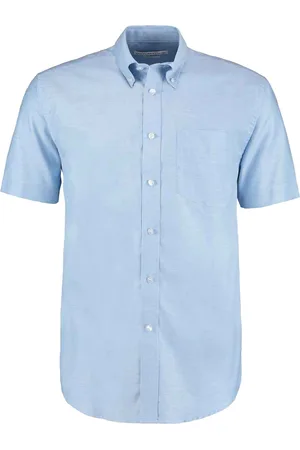 Kustom Heren oxford classic werkoverhemd met korte mouwen