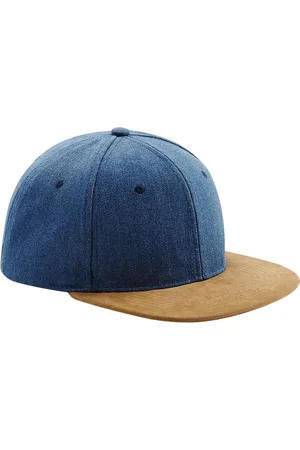 Beechfield Faux suede platte piek snapback cap
