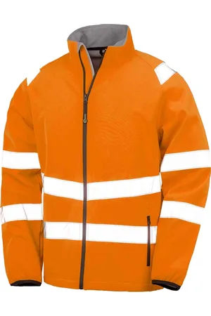 Result Heren bedrukbare veiligheidssoft shell jas