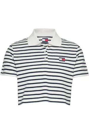 Tommy Hilfiger Gestreepte polo crop top