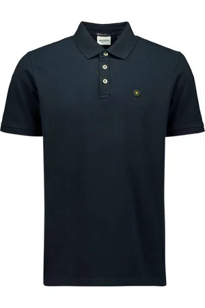 No Excess Polo pique garment dyed night