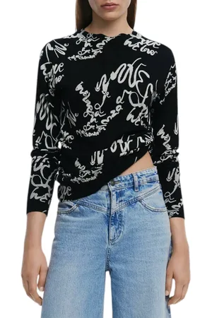 Desigual Breimode trui met print