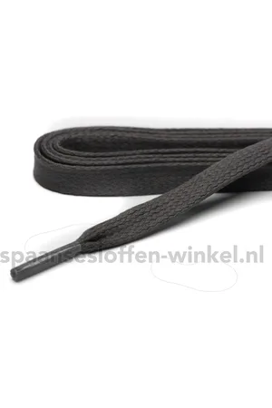 ARIES Schoenveters wax grijs plat dikte 7 mm