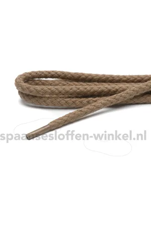 ARIES Schoenveters leverbeige rond grof dikte 4 mm