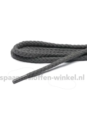 ARIES Schoenveters donker grof rond dikte 4 mm