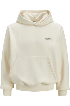 JACK & JONES Jorislington back sweat hood sn 12274439 antique white
