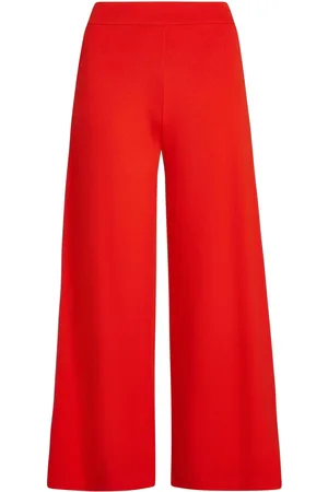 King Louie Border palazzo cropped pants milano crepe