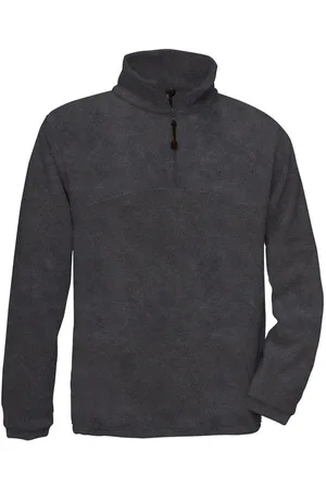 B and C Unisex highlander+ quarter zip fleece top voor volwassenen