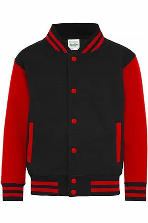 AWDis Varsity jas met contraststrepen voor kinderen