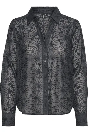 VERO MODA Vmkane ls shirt wvn antraciet