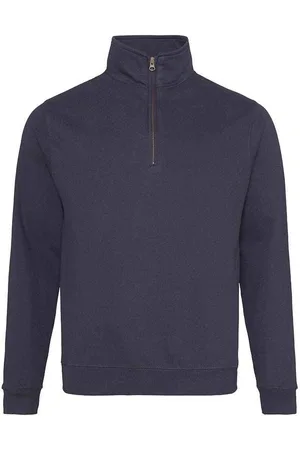 AWDis Heren sophomore sweatshirt met quarter zip