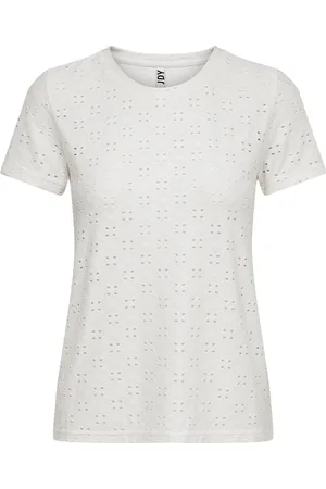 JACQUELINE DE YONG Cathinka s/s tag top jrs noos 15158450 cloud dancer