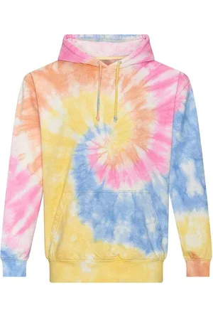 AWDis Uniseks tie dye hoodie voor volwassenen